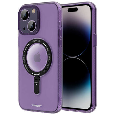 Apple iPhone 14 Case M-safe Charging Feature Youngkit Rock Series Cover Blue 