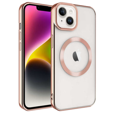 Apple iPhone 14 Kılıf M-safe Wireless Şarj Özellikli Zore Setro Silikon