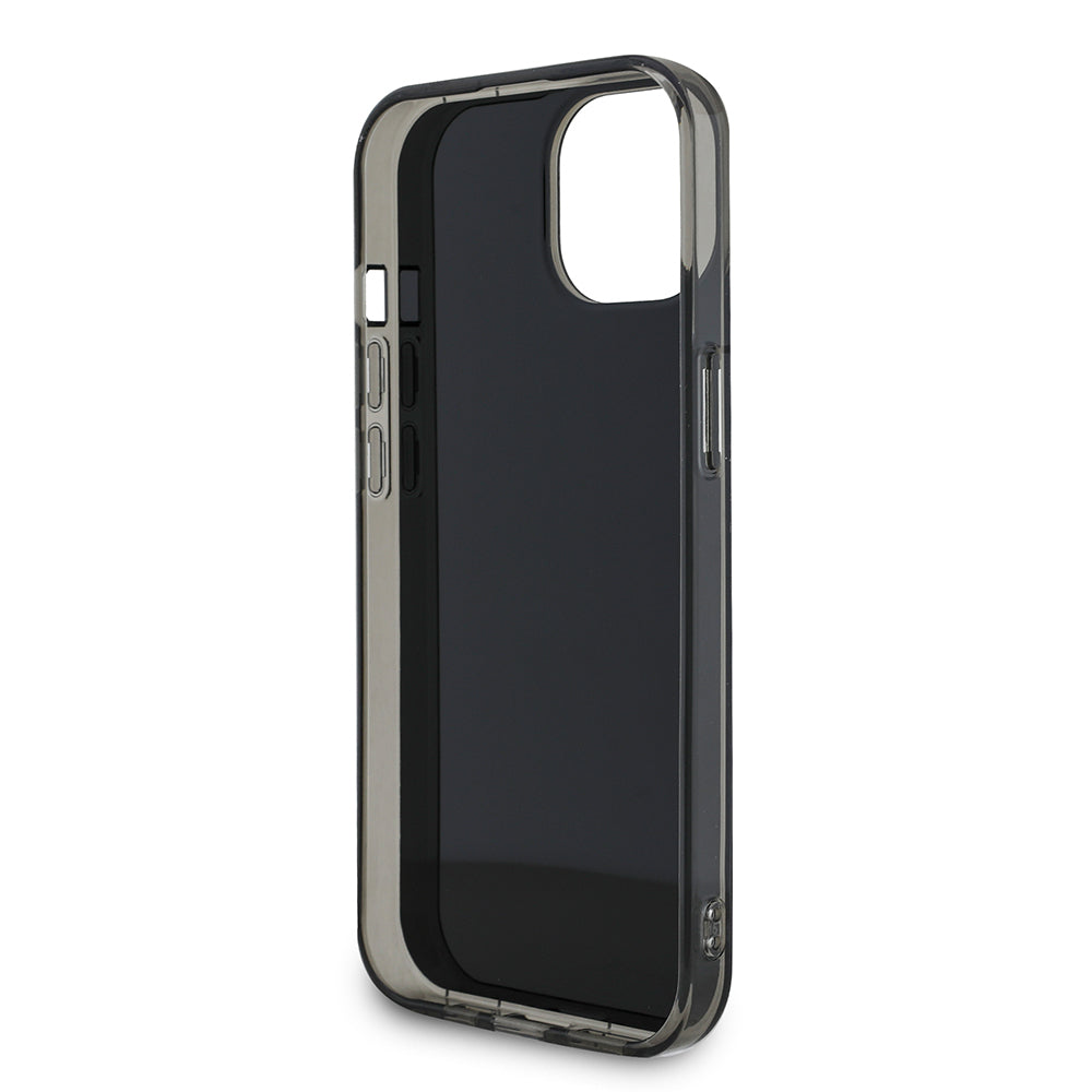 Apple iPhone 14 Kılıf Mercedes Benz Orjinal Lisanslı New Urban 3 Sert PC Paralel Çizgi Desenli Kapak Siyah