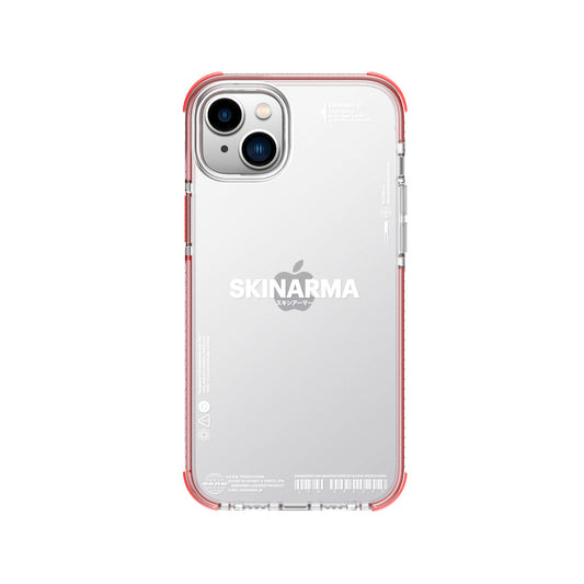 Apple iPhone 14 Case SkinArma Transparent Airbag Design Iron Cover Red 