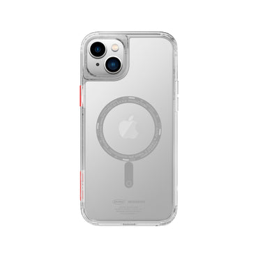 Apple iPhone 14 Case SkinArma Transparent Airbag Design M-safe Charging Feature Saido Cover Smoke 