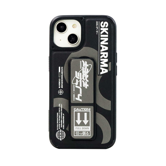Apple iPhone 14 Case SkinArma Stand Leather Look Bango Cover Gray