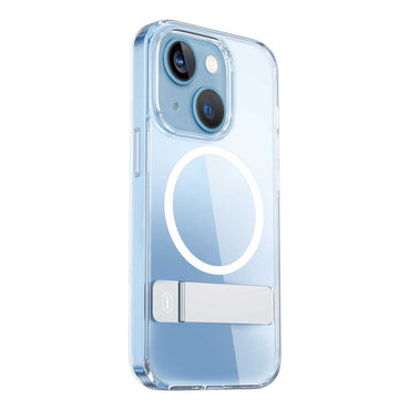 Apple iPhone 14 Case with Stand, M-safe Wireless Charging Feature, Wiwu Aurora Series Cover, Colorless