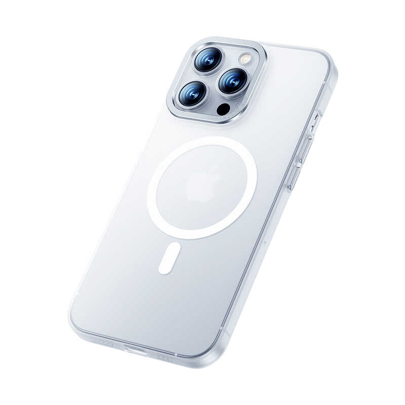 Apple iPhone 14 Case Wireless Charging Supported Benks Magnetic Haze Cover Silver 