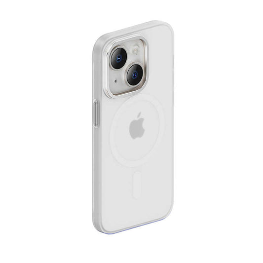 Apple iPhone 14 Case Wireless Charging Supported Benks New Series Magnetic Haze Cover Silver 