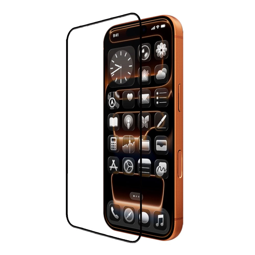 Apple iPhone 14 Mohseven M6 HD Temperli Cam Ekran Koruyucu + Kolay Uygulama Aparatı