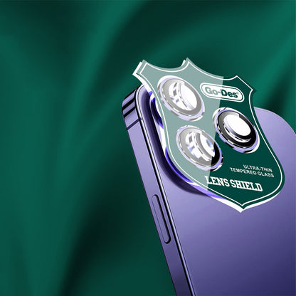 Apple iPhone 14 Plus Go Des CL-10 Kamera Lens Koruyucu Kırmızı