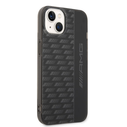 Apple iPhone 14 Plus Kılıf AMG Frosted Buzlu PC Karbon Dizayn Kapak Siyah