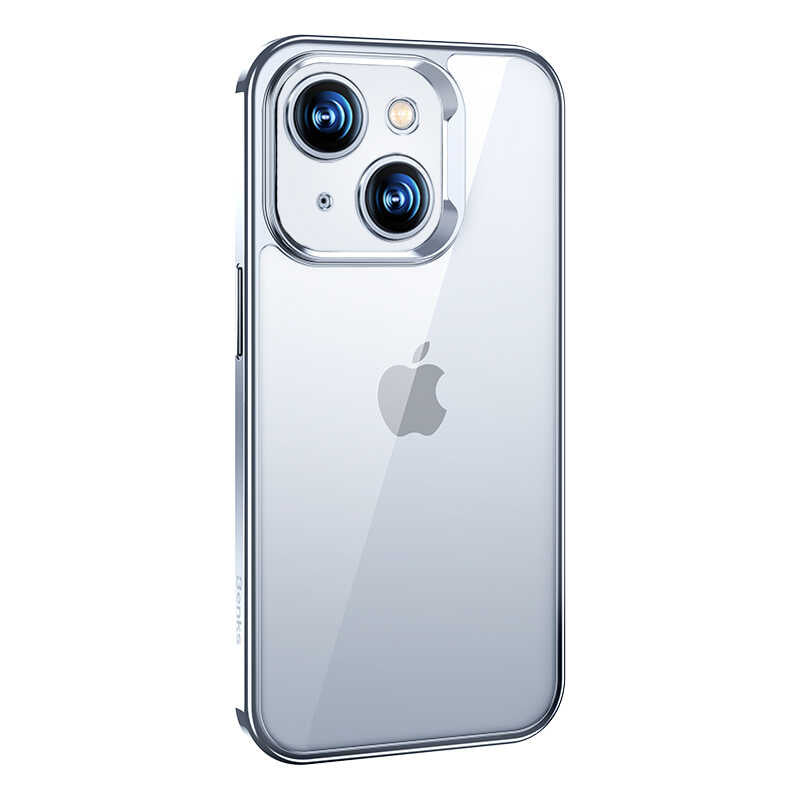 Apple iPhone 14 Plus Case Benks Electroplating TPU Cover with Screen Protector Silver