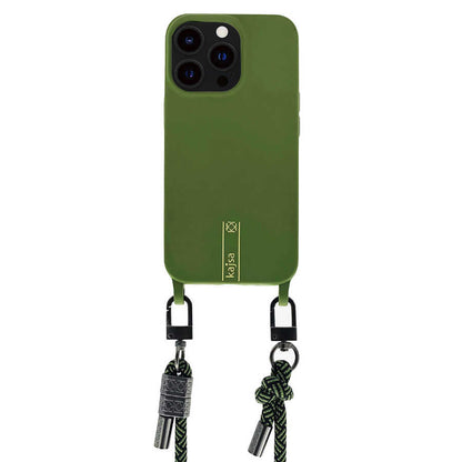 Apple iPhone 14 Plus Kılıf Kajsa Missy And Match Klasik İp Askılı Kapak Siyah