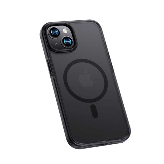 Apple iPhone 14 Plus Case Edges Silicone Airbag Matte Back Surface Benks Icesand Cover Black