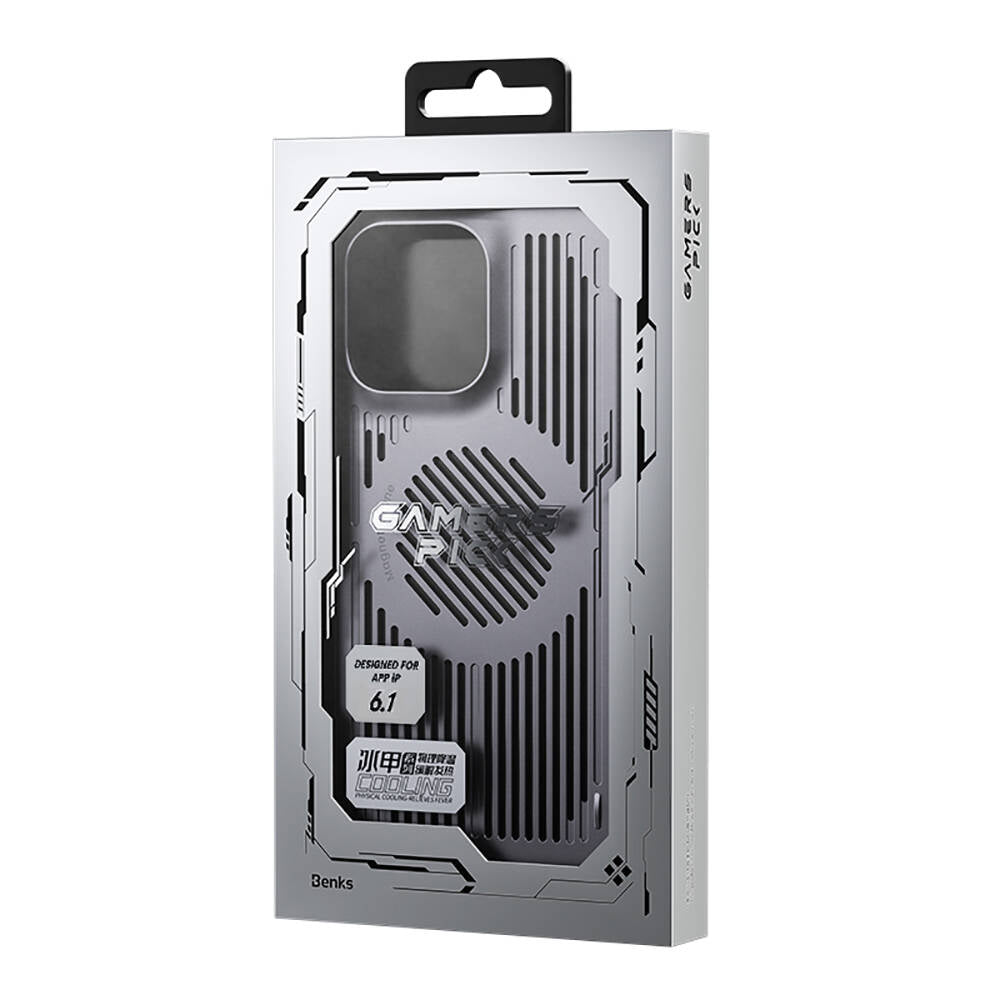Apple iPhone 14 Plus Case M-safe Charging Feature Cooler Benks Biliz Cover Gray 