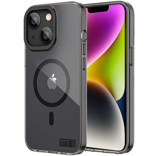 Apple iPhone 14 Plus Case M-safe Charging Feature Youngkit Colored Glaze Series Cover Black 