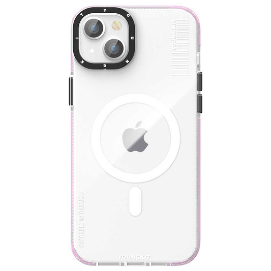 Apple iPhone 14 Plus Case M-safe Charging Feature YoungKit Exquisite Series Cover Pink 