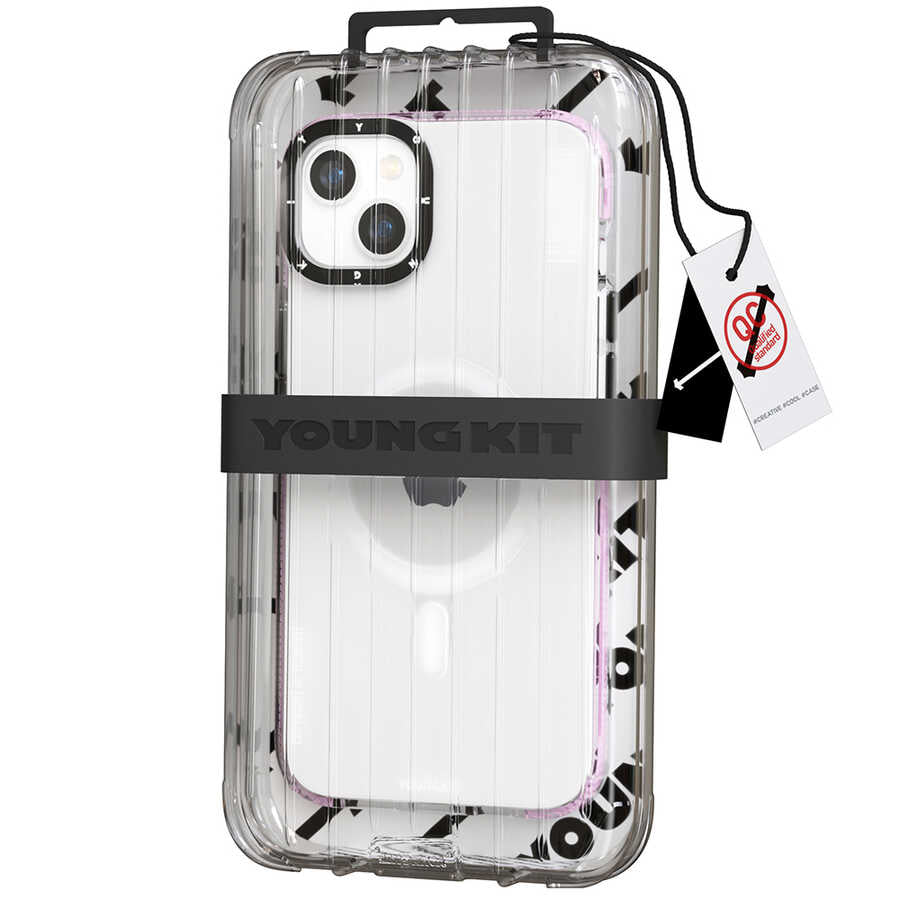 Apple iPhone 14 Plus Case M-safe Charging Feature YoungKit Exquisite Series Cover Purple 