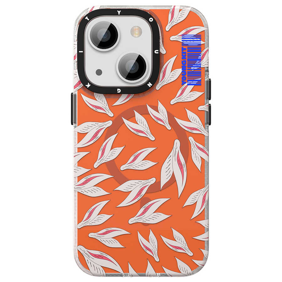 Apple iPhone 14 Plus Case M-safe Charging Feature Youngkit Play Rabbit Series Cover Yellow 