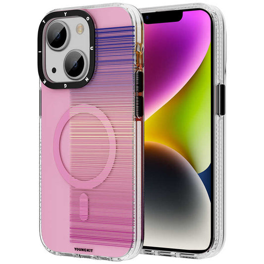 Apple iPhone 14 Plus Case M-safe Charging Feature Youngkit Pure Series Cover Pink