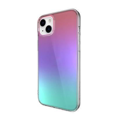 Apple iPhone 14 Plus Kılıf Renk Geçişli Kenarları Şeffaf Tasarımlı Lisanslı Switcheasy Crush Plus Kapak Starlight