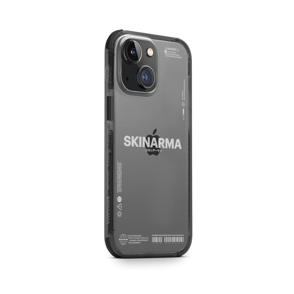 Apple iPhone 14 Plus Case SkinArma Transparent Airbag Design Iron Cover Black 