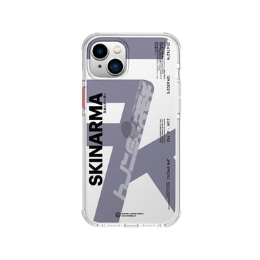 Apple iPhone 14 Plus Case SkinArma Transparent Airbag Design Raku Cover Purple 