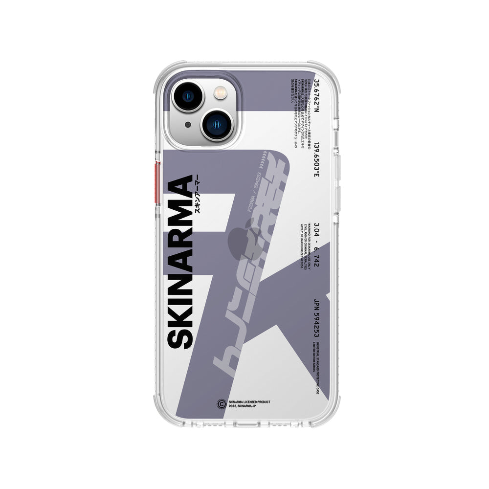 Apple iPhone 14 Plus Case SkinArma Transparent Airbag Design Raku Cover Orange 