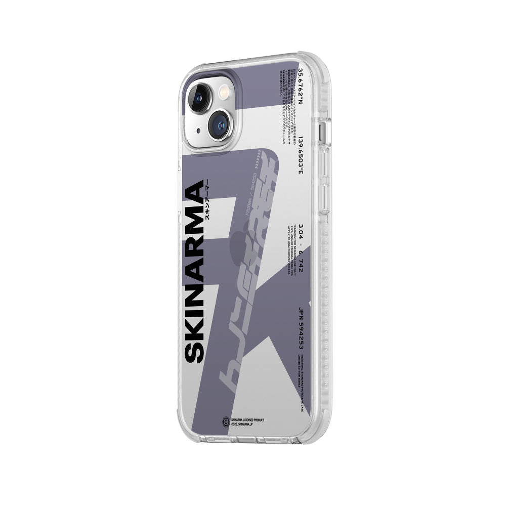 Apple iPhone 14 Plus Case SkinArma Transparent Airbag Design Raku Cover Orange 