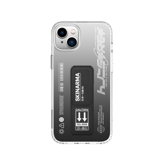 Apple iPhone 14 Plus Case SkinArma Stand Transparent Design Taihi Kobai Cover Black 