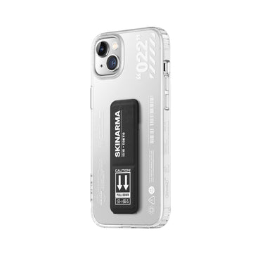 Apple iPhone 14 Plus Case SkinArma Stand Transparent Design Taihi Sora Cover Black 