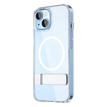 Apple iPhone 14 Plus Case with Stand, M-safe Wireless Charging Feature, Wiwu Aurora Series Cover, Colorless 