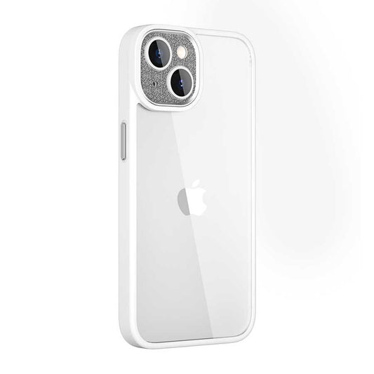 Apple iPhone 14 Plus Case Wiwu GCC-105 Lens Protection Colorful Edge Transparent Back Multicolor Cover White