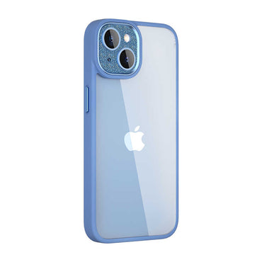 Apple iPhone 14 Plus Case Wiwu GCC-105 Lens Protection Colorful Edge Transparent Back Multicolor Cover Pink