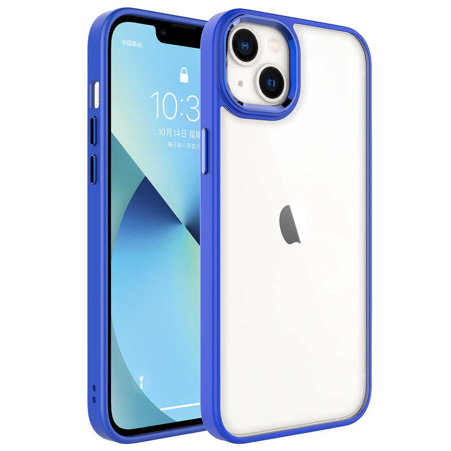 Apple iPhone 14 Plus Kılıf Zore Krom Kapak