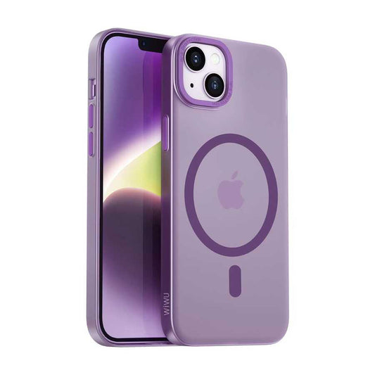 Apple iPhone 14 Plus Wiwu Frosted Magnetic Frosted Hard PC Cover Deep Purple 