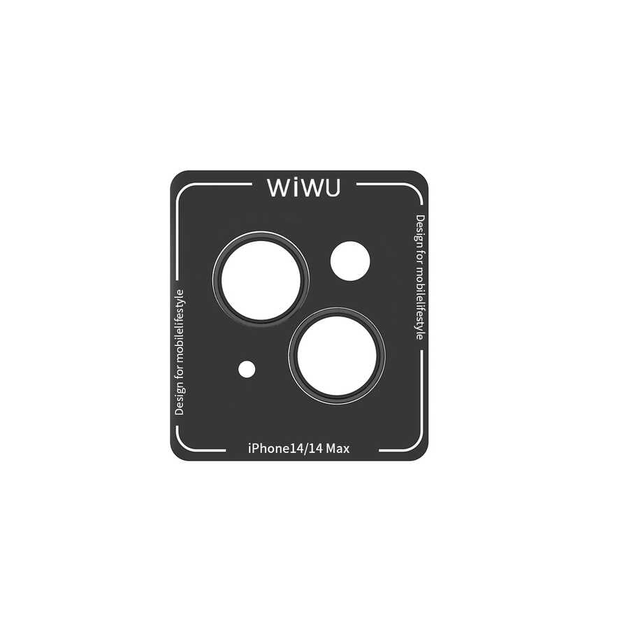 Apple iPhone 14 Plus Wiwu Lens Guard Metal Camera Lens Protector Black