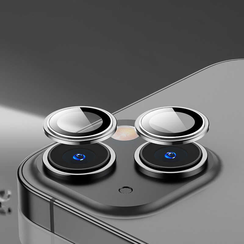 Apple iPhone 14 Plus Wiwu Lens Guard Metal Camera Lens Protector Black