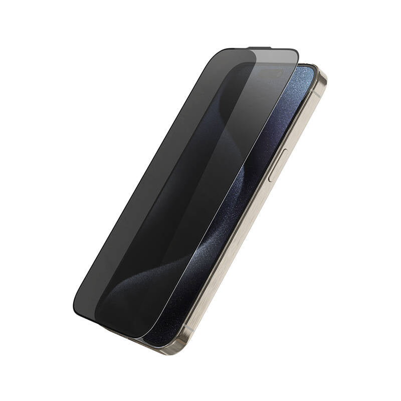Apple iPhone 14 Plus Wiwu Wi-SQ009 Easy Install iPrivacy 360° Anti-Peep Oleofobik Temperli Cam Ekran Koruyucu + Kolay Uygulama Aparatlı Siyah