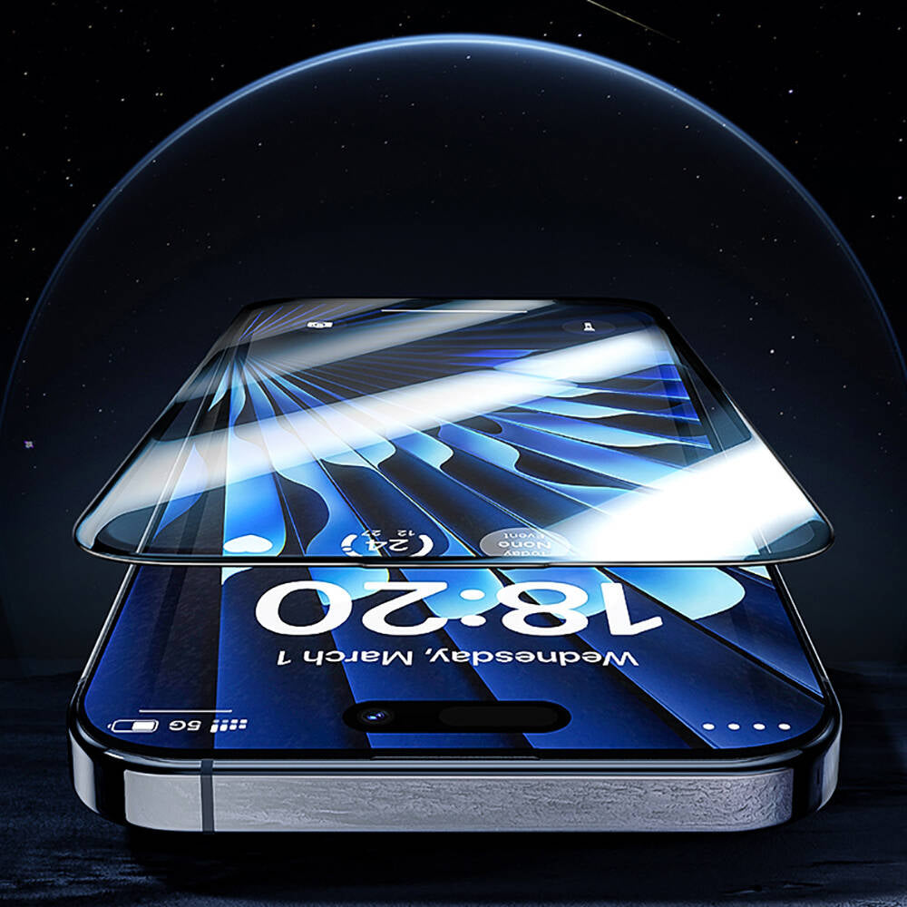 Apple iPhone 14 Pro Benks Glass Warrior HD Glass Screen Protector + Easy Application Tool Black 