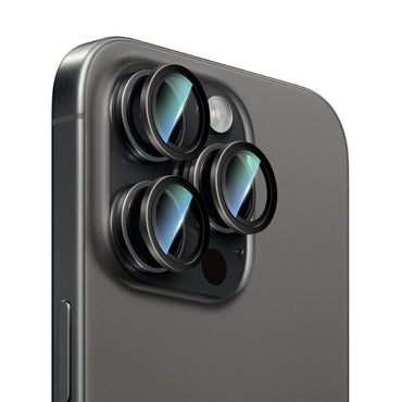 Apple iPhone 14 Pro CaseWorld Alloy Serisi Oleofobik Anti Reflective Kamera Lens Koruyucu Mor