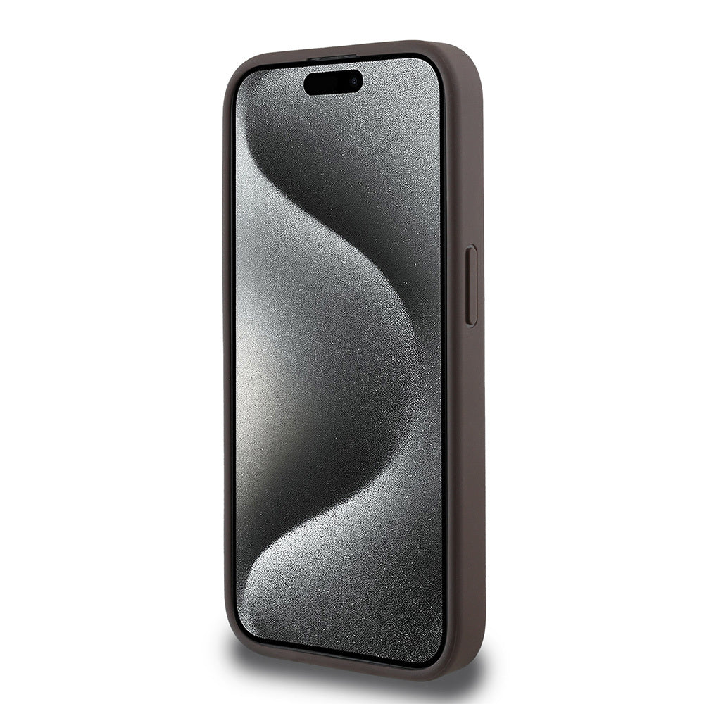 Apple iPhone 14 Pro Case Guess Original Licensed M-safe Charging Feature Small 4G Classic Cover Black