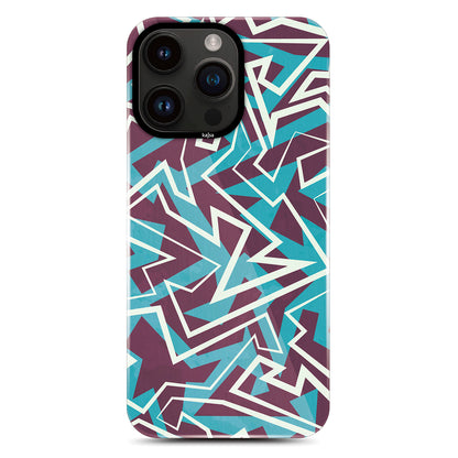 Apple iPhone 14 Pro Kılıf HD Desenli Kajsa Shield Plus Grafiti Serisi Kapak Mor