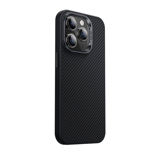 Apple iPhone 14 Pro Case Carbon Fiber M-Safe Charging Feature Benks Hybrid ArmorPro 600D Kevlar Cover Black 