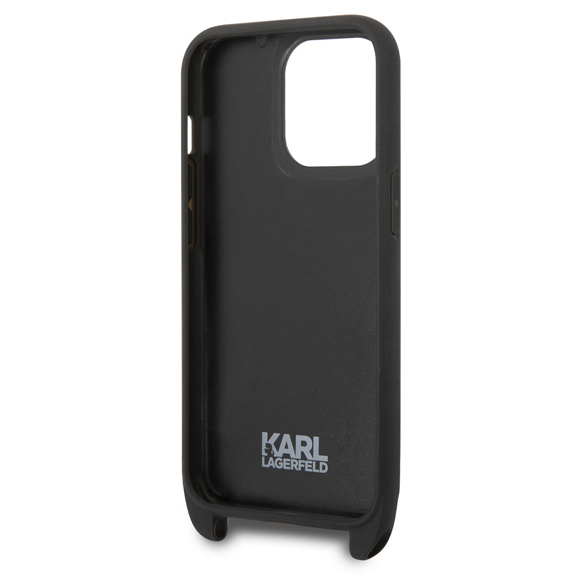 Apple iPhone 14 Pro Case Karl Lagerfeld Neck Strap Karl Design Cover Black 