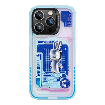 Apple iPhone 14 Pro Case M-safe Charging Feature Benks Casebang Rabbit Cover Blue 
