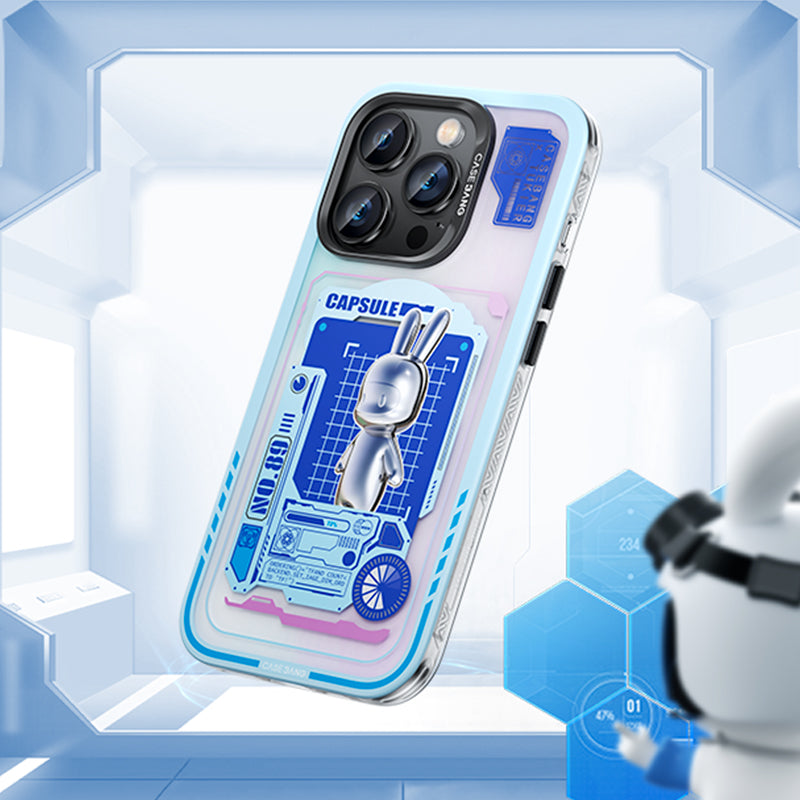 Apple iPhone 14 Pro Case M-safe Charging Feature Benks Casebang Rabbit Cover Blue 