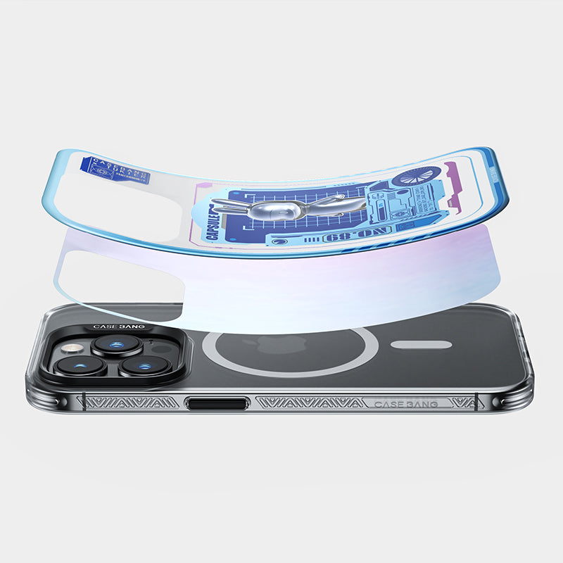 Apple iPhone 14 Pro Case M-safe Charging Feature Benks Casebang Rabbit Cover Blue 