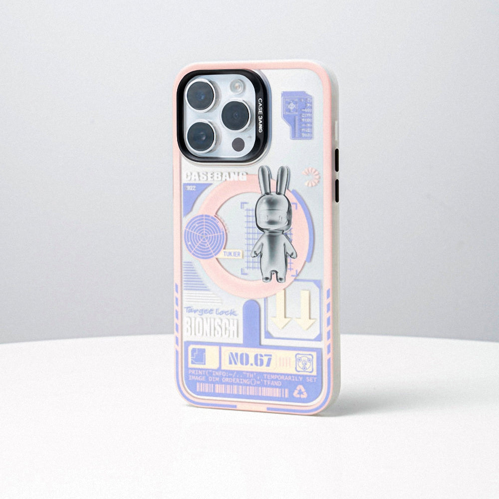 Apple iPhone 14 Pro Case M-safe Charging Feature Benks Casebang Rabbit Cover Blue 