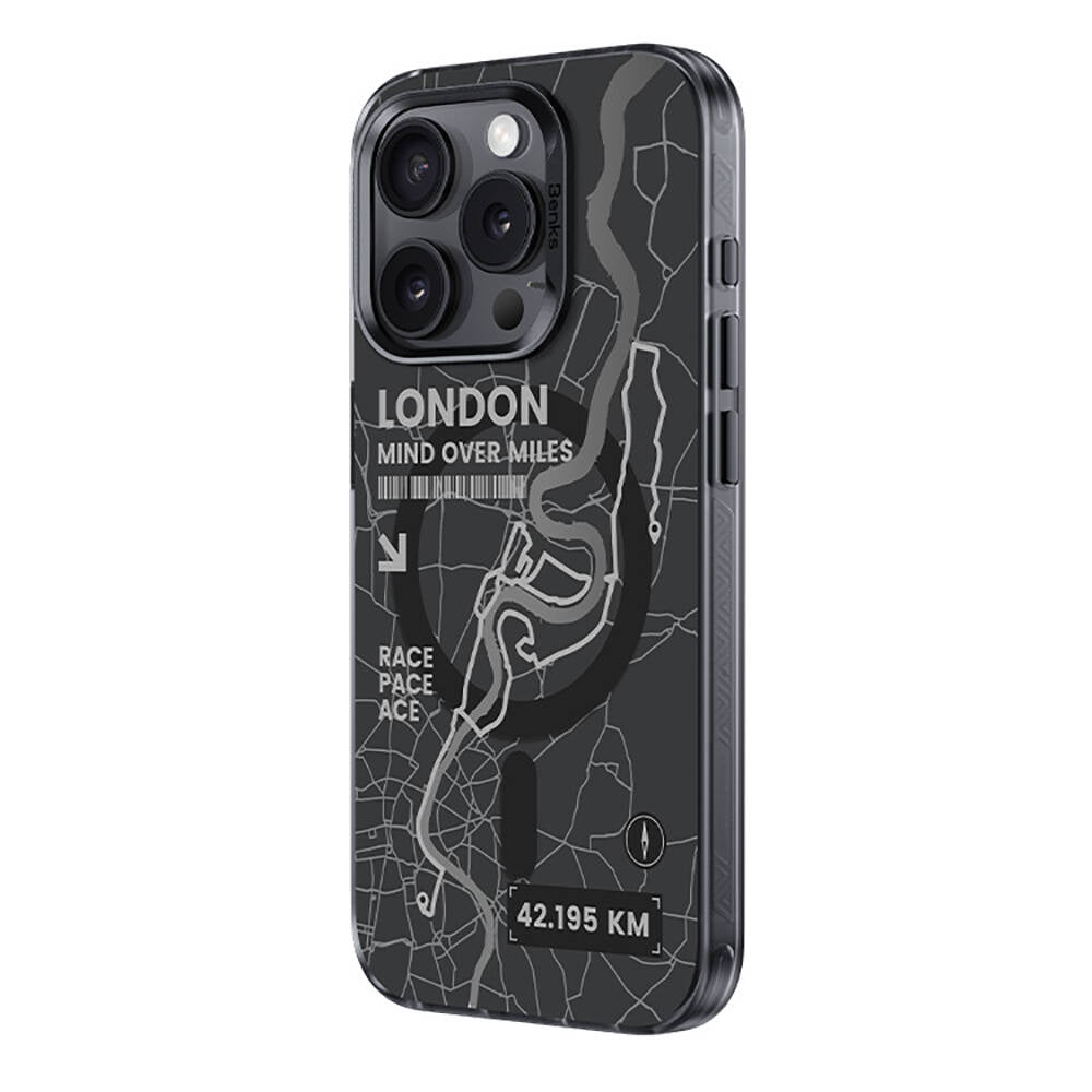 Apple iPhone 14 Pro Case M-safe Charging Feature Benks City Series Cover Blue 