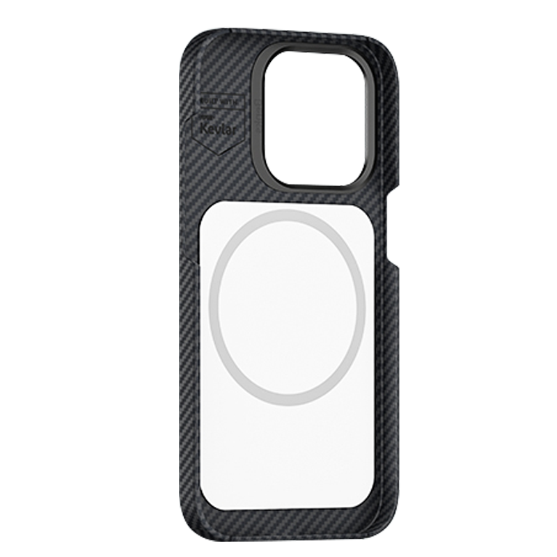 Apple iPhone 14 Pro Case M-safe Charging Feature Carbon Fiber Benks MFM Licensed 600D Essential Kevlar Cover Black 