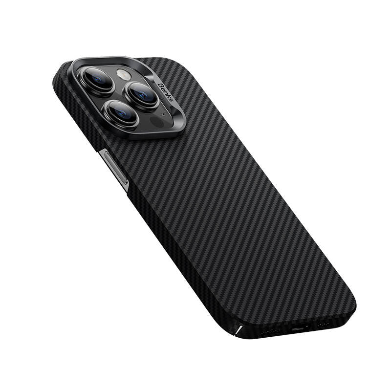 Apple iPhone 14 Pro Case M-safe Charging Feature Carbon Fiber Benks MFM Licensed 600D Essential Kevlar Cover Black 