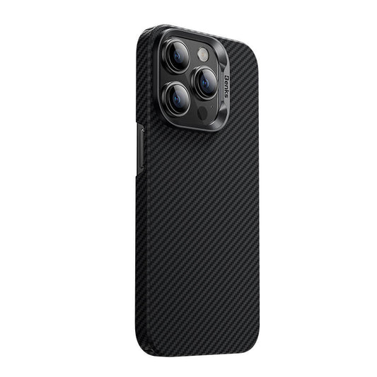 Apple iPhone 14 Pro Case M-safe Charging Feature Carbon Fiber Benks MFM Licensed 600D Essential Kevlar Cover Black 